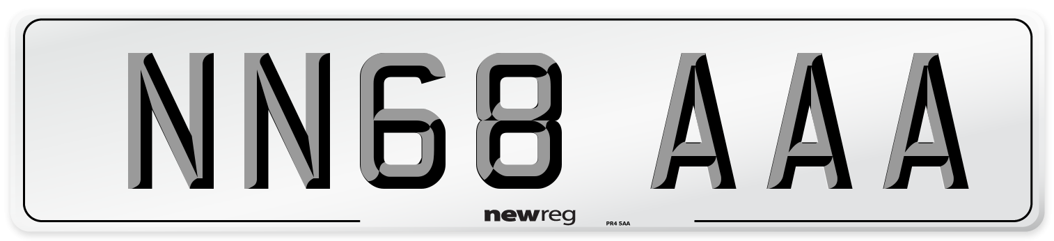 NN68 AAA Number Plate from New Reg
